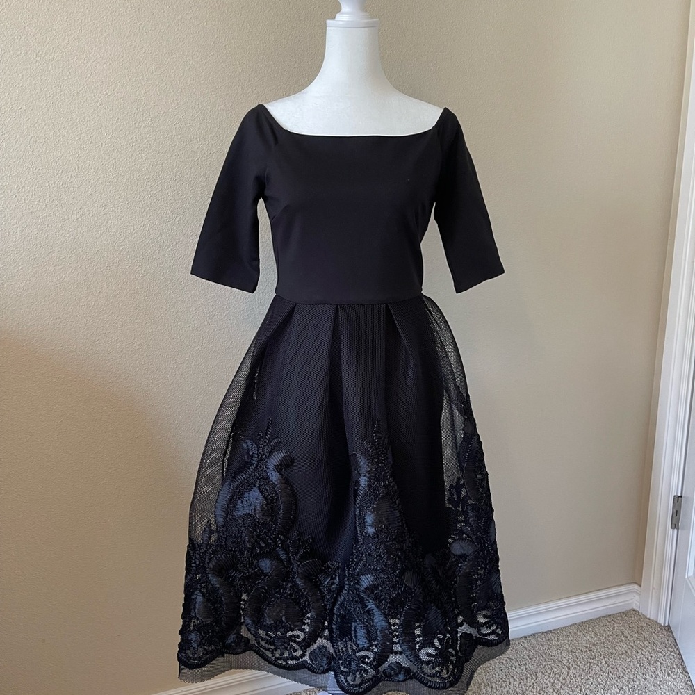 Gianni Bini Black Lace Wedding Dress